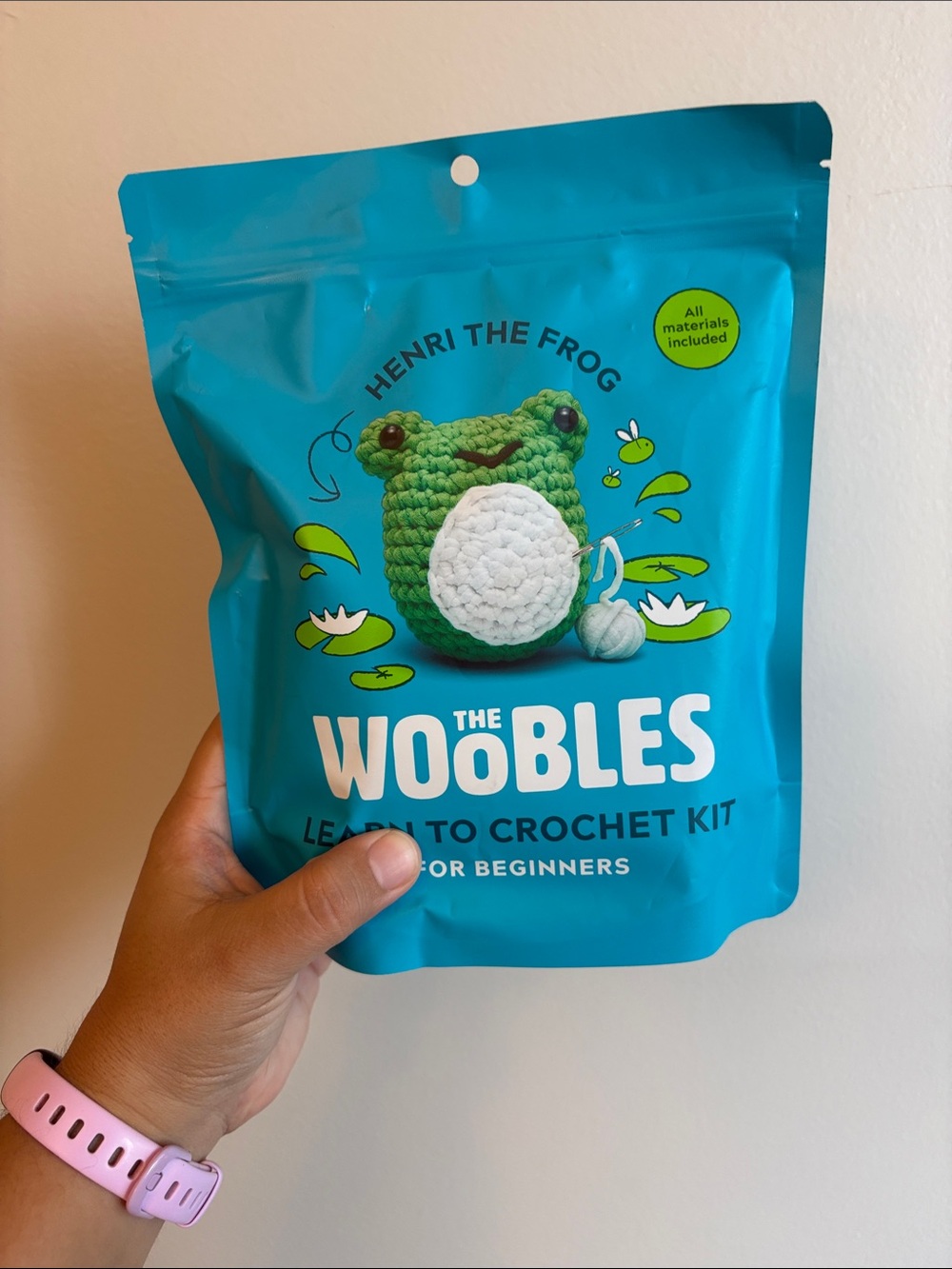 NEW Henri the Frog Crochet Kit by The Woobles